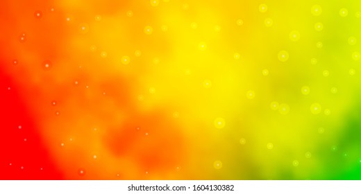 Light Blue, Yellow vector layout with bright stars. Modern geometric abstract illustration with stars. Pattern for websites, landing pages.