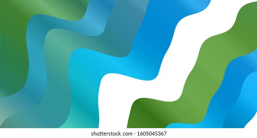 Light Blue, Yellow vector layout with circular arc. Gradient illustration in simple style with bows. Pattern for commercials, ads.