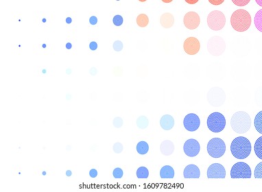 Light Blue, Yellow vector layout with circle shapes. Beautiful colored illustration with blurred circles in nature style. New template for your brand book.