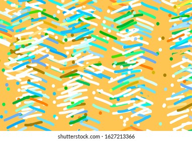 Light Blue, Yellow vector layout with flat lines. Blurred decorative design in simple style with lines. Template for your beautiful backgrounds.