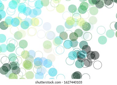 Light Blue, Yellow vector layout with circle shapes. Modern abstract illustration with colorful water drops. Design for poster, banner of websites.