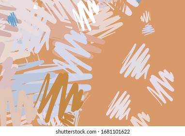 Light Blue, Yellow vector layout with flat lines. Blurred decorative design in simple style with lines. Best design for your ad, poster, banner.