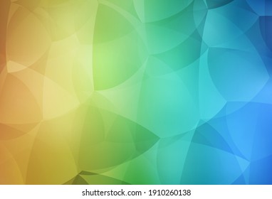 Light Blue, Yellow vector layout with lines, triangles. Abstract gradient illustration with triangles. Modern design for your business card.