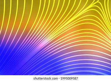 Light Blue, Yellow vector layout with flat lines. Modern geometrical abstract illustration with Lines. Pattern for your busines websites.