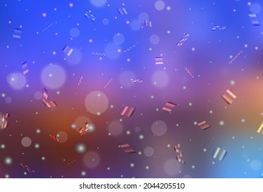 Light Blue, Yellow vector layout with circle shapes. Blurred bubbles on abstract background with colorful gradient. Simple design for your web site.