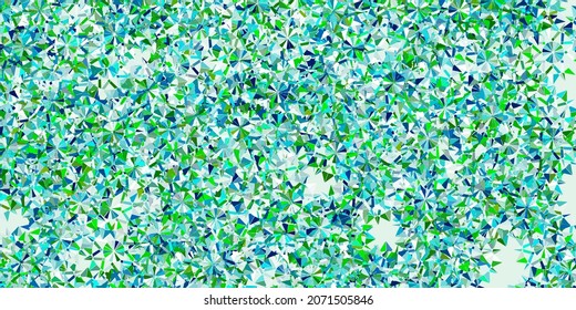 Light blue, yellow vector layout with beautiful snowflakes. Gradient colorful illustration with snow elements in xmas style. New year background.