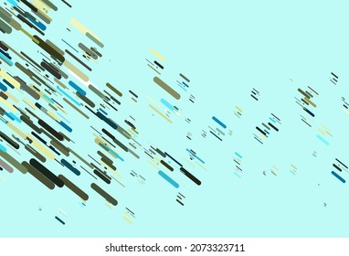 Light Blue, Yellow vector layout with flat lines. Blurred decorative design in simple style with lines. Best design for your ad, poster, banner.