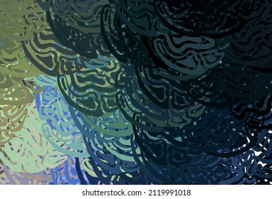 Light Blue, Yellow vector layout with wry lines. A completely new colorful illustration in simple style. Pattern for your design.