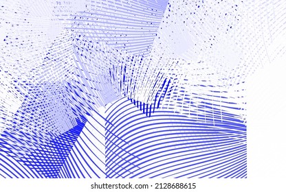 Azul claro, diseño vectorial amarillo con líneas dobladas. Ilustración inteligente en estilo abstracto con líneas de degradado.  Patrón para el diseño de su negocio.