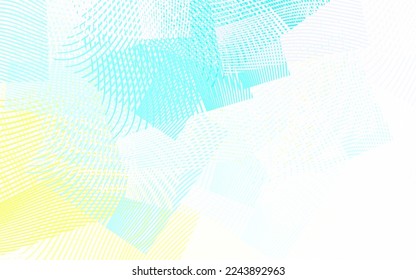 Light Blue, Yellow vector layout with curved lines. Colorful illustration in abstract style with gradient. A sample for your ideas.