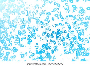 Light Blue, Yellow vector layout with circle shapes. Beautiful colored illustration with blurred circles in nature style. Pattern of water, rain drops.