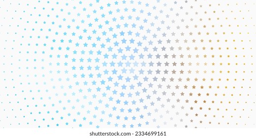 Light Blue, Yellow vector layout with bright stars. Colorful illustration with abstract gradient stars. Theme for cell phones.