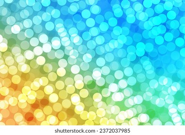 Light Blue, Yellow vector layout with circle shapes. Modern abstract illustration with colorful water drops. Design for poster, banner of websites.