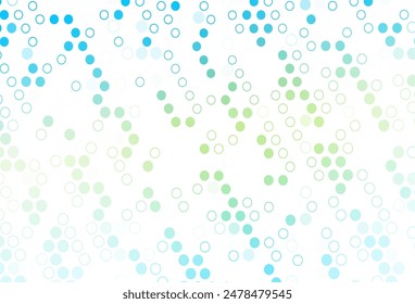 Light Blue, Yellow vector layout with circle shapes. Illustration with set of shining colorful abstract circles. Pattern for ads, leaflets.