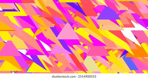 Light blue, yellow vector layout with triangle forms. Web material illustration with colorful abstract triangles. Pattern for wallpapers.