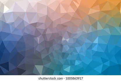 Light Blue, Yellow vector Low poly crystal background. Polygon design pattern. Low poly illustration, low polygon background.