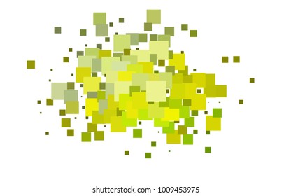 Light Blue, Yellow vector low poly background. A sample with a polygonal design. Illustration in polygonal style with repeating squares