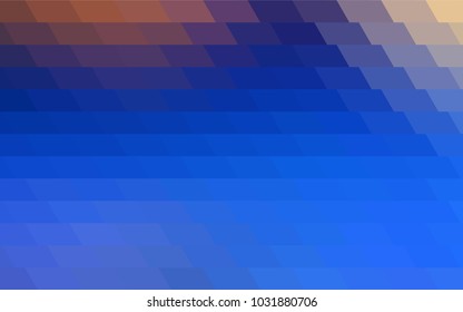 Light Blue, Yellow vector low poly background. A sample with a polygonal design. Illustration in polygonal style with repeating squares