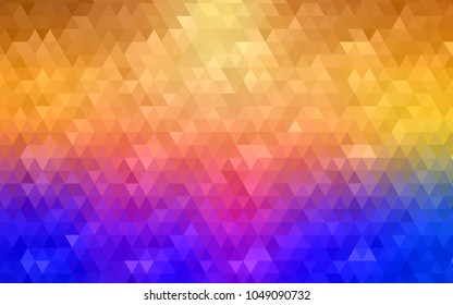 Light Blue, Yellow vector low poly background. A sample with a polygonal design. Low poly illustration, low polygonal background.