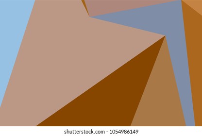 Light Blue, Yellow vector low poly background. Creative illustration in halftone style with gradient. The best triangular design for your business.