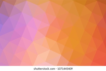 Light Blue, Yellow vector low poly texture. Colorful illustration in polygonal style with gradient. Triangular pattern for your business design.