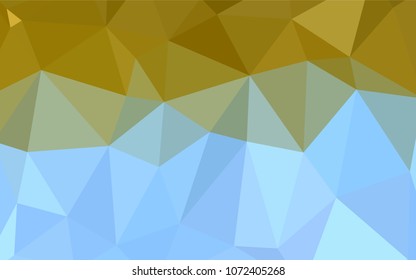 Light Blue, Yellow vector low poly layout. Elegant bright polygonal illustration with gradient. That new template can be used for your brand book.
