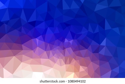 Light Blue, Yellow vector low poly texture. Colorful illustration in abstract style with triangles. New template for your brand book.