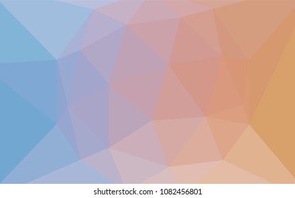 Light Blue, Yellow vector low poly texture. Polygonal abstract illustration with gradient. Brand new style for your business design.