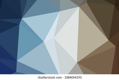 Light Blue, Yellow vector low poly cover. Elegant bright polygonal illustration with gradient. The polygonal design can be used for your web site.