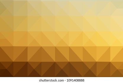 Light Blue, Yellow vector low poly cover. Modern abstract illustration with triangles. A completely new design for your leaflet.