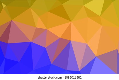 Light Blue, Yellow vector low poly texture. Colorful illustration in polygonal style with gradient. A completely new design for your business.
