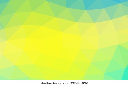 Light Blue, Yellow vector low poly background. Glitter abstract illustration with an elegant design. The completely new template can be used for your brand book.