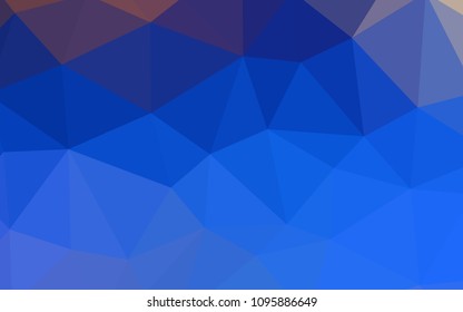Light Blue, Yellow vector low poly layout. Geometric illustration in Origami style with gradient.  New template for your brand book.