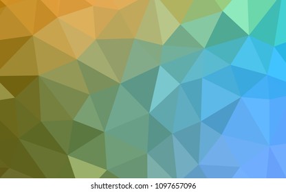Light Blue, Yellow vector low poly texture. A completely new color illustration in a polygonal style. A completely new design for your leaflet.