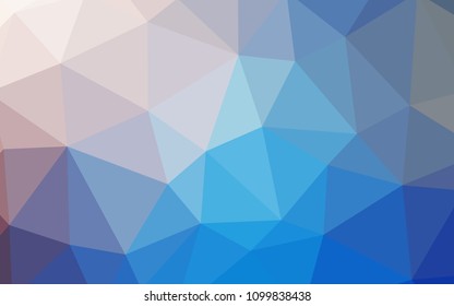 Light Blue, Yellow vector low poly cover. Colorful illustration in abstract style with triangles. Pattern for a brand book's backdrop.