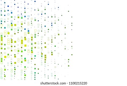 Light Blue, Yellow vector low poly background. A sample with a polygonal design. Illustration in polygonal style with repeating squares