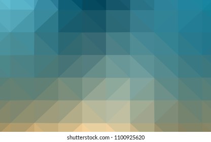 Light Blue, Yellow vector low poly cover. Colorful illustration in abstract style with triangles. Template for cell phone's backgrounds.