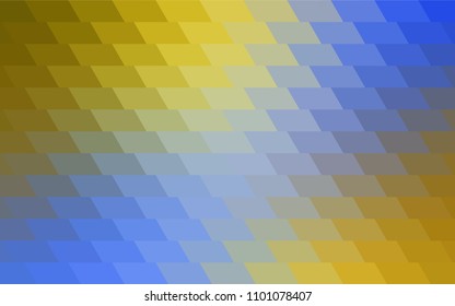 Light Blue, Yellow vector low poly background. A sample with a polygonal design. Illustration in polygonal style with repeating squares