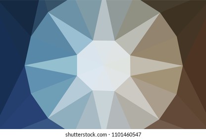 Light Blue, Yellow vector low poly layout with a diamond. Colorful illustration in a polygonal style. Textured pattern for your backgrounds.
