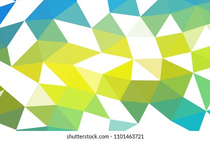 Light Blue, Yellow vector low poly low poly. A completely new color illustration in a vague style. A new texture for your design.