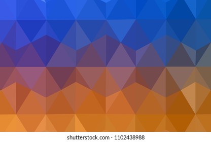 Light Blue, Yellow vector low poly layout. Glitter abstract illustration with an elegant triangles. New template for your brand book.