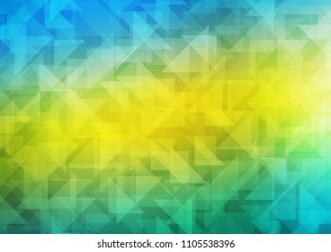 Light Blue, Yellow vector low poly layout. A sample with polygonal shapes. Brand new design for your business.
