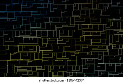 Light Blue, Yellow vector low poly background. A sample with a polygonal design. Illustration in polygonal style with repeating squares