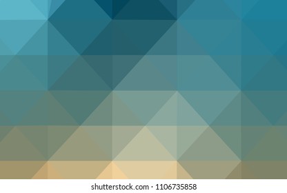 Light Blue, Yellow vector low poly layout. Elegant bright polygonal illustration with gradient. Brand new style for your business design.