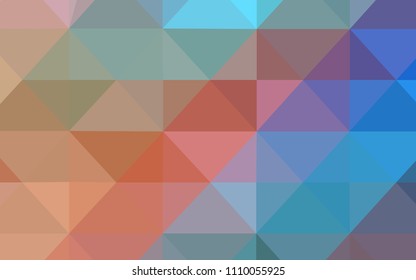 Light Blue, Yellow vector low poly layout. Shining polygonal illustration, which consist of triangles. A completely new design for your leaflet.