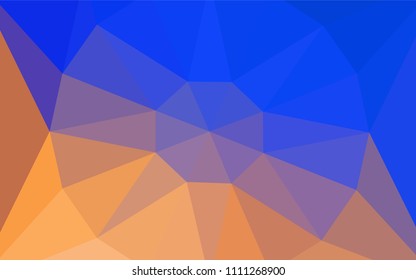 Light Blue, Yellow vector low poly texture with a diamond. Illustration in Origami style with gradient. New template for your brand book.