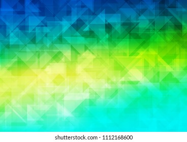Light Blue, Yellow vector low poly low poly. Creative illustration in halftone style with gradient. A completely new design for your business.