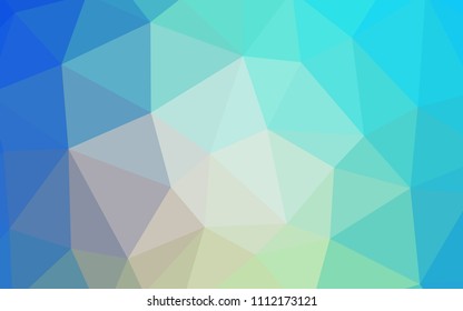 Light Blue, Yellow vector low poly layout. Geometric illustration in Origami style with gradient.  Textured pattern for your backgrounds.