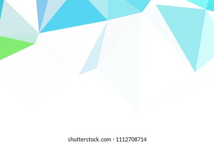 Light Blue, Yellow vector low poly texture. A completely new color illustration in a polygonal style. Best triangular design for your business.