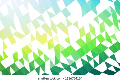 Light Blue, Yellow vector low poly cover. An elegant bright illustration with gradient. A completely new template for your business design.